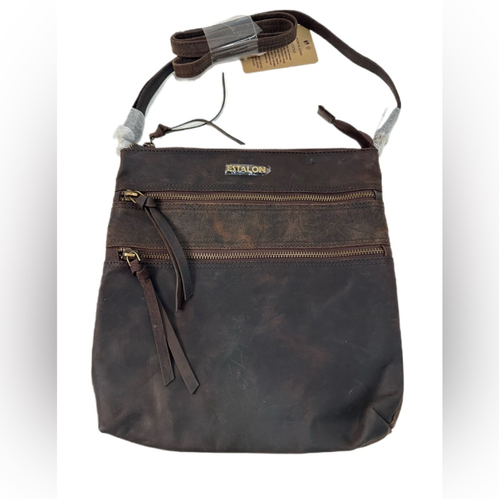 Leather ESTALON Crossbody Bags/Bifold Wallet set - Picture 5 of 15